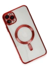 Newface iPhone 11 Pro Max Kılıf Kross Magneticsafe Kapak - Kırmızı