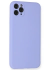 Newface iPhone 11 Pro Max Kılıf Nano içi Kadife Silikon - Lila