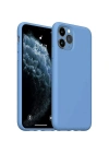 Newface iPhone 11 Pro Max Kılıf Nano içi Kadife Silikon - Mavi