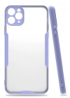 Newface iPhone 11 Pro Max Kılıf Platin Silikon - Lila