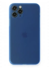 Newface iPhone 11 Pro Max Kılıf PP Ultra İnce Kapak - Mavi