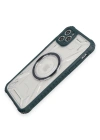Newface iPhone 11 Pro Max Kılıf Prag Magneticsafe Kapak - Koyu Yeşil