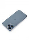 Newface iPhone 11 Pro Max Metal Kamera Lens Koruma Cam - Mavi