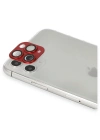 Newface iPhone 11 Pro Max Pers Alüminyum Kamera Lens - Kırmızı