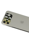Newface iPhone 11 Pro Max Rainbow Kamera Lens Koruma Cam - Gold