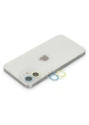Newface iPhone 11 Renkli Kamera Lens Koruma Cam - Sarı-Mavi
