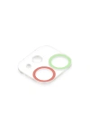 Newface iPhone 11 Renkli Kamera Lens Koruma Cam - Yeşil-Pembe