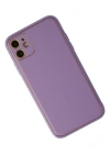 Newface iPhone 12 Kılıf Coco Deri Silikon Kapak - Lila