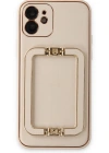 Newface iPhone 12 Kılıf Coco Elit Kapak - Gold