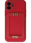 Newface iPhone 12 Kılıf Coco Elit Kapak - Kırmızı