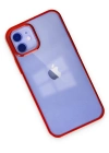 Newface iPhone 12 Kılıf Element Silikon - Kırmızı