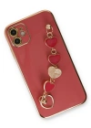 Newface iPhone 12 Kılıf Esila Silikon - Kırmızı