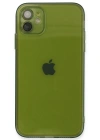 Newface iPhone 12 Kılıf Fly Lens Silikon - Yeşil