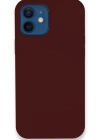 Newface iPhone 12 Kılıf Lansman Legant Silikon - Bordo