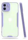 Newface iPhone 12 Kılıf Platin Silikon - Lila