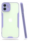 Newface iPhone 12 Kılıf Platin Silikon - Lila