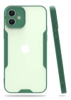 Newface iPhone 12 Kılıf Platin Silikon - Yeşil