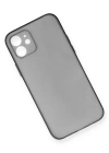 Newface iPhone 12 Kılıf PP Ultra İnce Kapak - Gri
