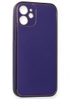 Newface iPhone 12 Mini Kılıf Coco Deri Silikon Kapak - Mor