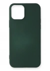 Newface iPhone 12 Mini Kılıf First Silikon - Koyu Yeşil