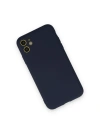 Newface iPhone 12 Mini Kılıf Nano içi Kadife Silikon - Lacivert