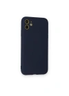 Newface iPhone 12 Mini Kılıf Nano içi Kadife Silikon - Lacivert