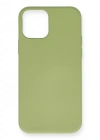 Newface iPhone 12 Mini Kılıf Nano içi Kadife Silikon - Yeşil