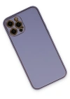 Newface iPhone 12 Pro Kılıf Coco Deri Silikon Kapak - Açık Lila