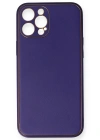 Newface iPhone 12 Pro Kılıf Coco Deri Silikon Kapak - Mor