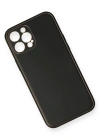 Newface iPhone 12 Pro Kılıf Coco Deri Silikon Kapak - Siyah