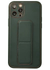 Newface iPhone 12 Pro Kılıf Coco Deri Standlı Kapak - Yeşil
