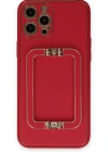 Newface iPhone 12 Pro Kılıf Coco Elit Kapak - Kırmızı