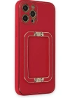 Newface iPhone 12 Pro Kılıf Coco Elit Kapak - Kırmızı