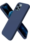 Newface iPhone 12 Pro Kılıf First Silikon - Lacivert
