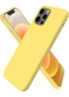 Newface iPhone 12 Pro Kılıf First Silikon - Sarı