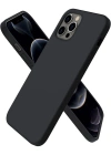 Newface iPhone 12 Pro Kılıf First Silikon - Siyah