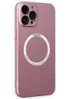 Newface iPhone 12 Pro Kılıf Jack Magneticsafe Lens Silikon - Rose Gold