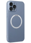Newface iPhone 12 Pro Kılıf Jack Magneticsafe Lens Silikon - Sierra Blue