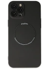 Newface iPhone 12 Pro Kılıf Jack Magneticsafe Lens Silikon - Siyah
