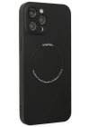 Newface iPhone 12 Pro Kılıf Jack Magneticsafe Lens Silikon - Siyah