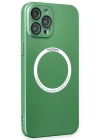 Newface iPhone 12 Pro Kılıf Jack Magneticsafe Lens Silikon - Yeşil