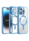 Newface iPhone 12 Pro Kılıf Kross Magneticsafe Kapak - Sierra Blue