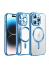 Newface iPhone 12 Pro Kılıf Kross Magneticsafe Kapak - Sierra Blue