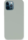 Newface iPhone 12 Pro Kılıf Lansman Legant Silikon - Açık Gri