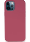 Newface iPhone 12 Pro Kılıf Lansman Legant Silikon - Fuşya