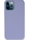 Newface iPhone 12 Pro Kılıf Lansman Legant Silikon - Lila