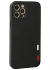 Newface iPhone 12 Pro Kılıf Loop Deri Silikon - Siyah