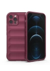 Newface iPhone 12 Pro Kılıf Optimum Silikon - Bordo