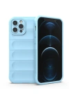 Newface iPhone 12 Pro Kılıf Optimum Silikon - Sky Blue