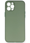 Newface iPhone 12 Pro Kılıf PP Ultra İnce Kapak - Yeşil